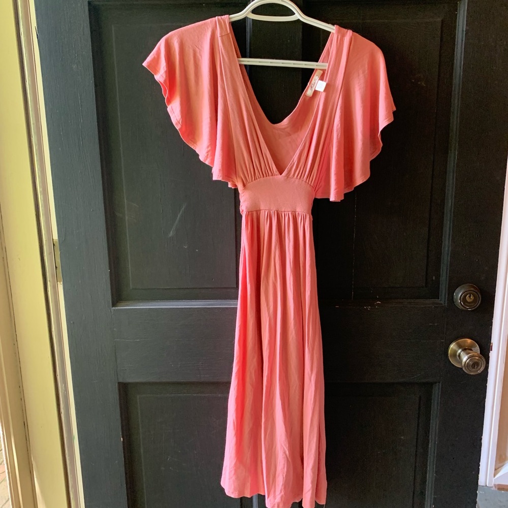 Salmon Urban Outfitters Lux Brand dress